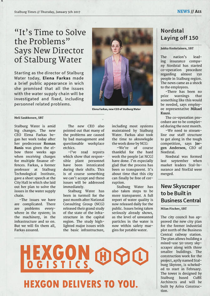 Issue 2017-01-05 - Stalburg Water Statement