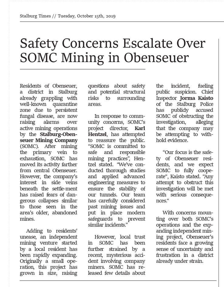 Issue 2019-10-15 - Obenseuer Mining Safety